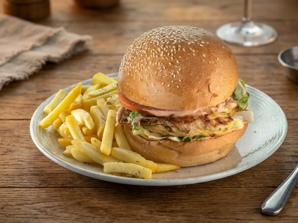 Chicken Burger — Στέκι Fast Food Ρόδος