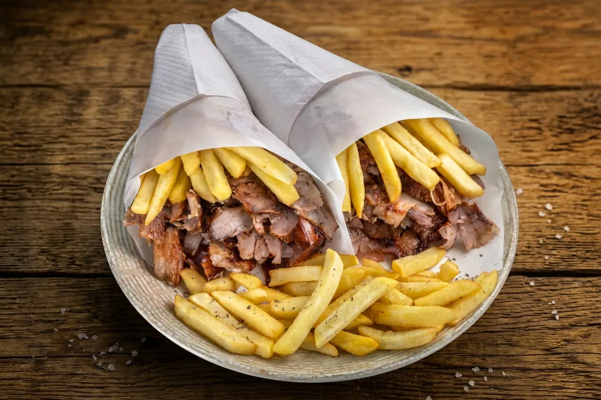 Πίτα Γύρος Χοιρινό — Στέκι Fast Food Ρόδος